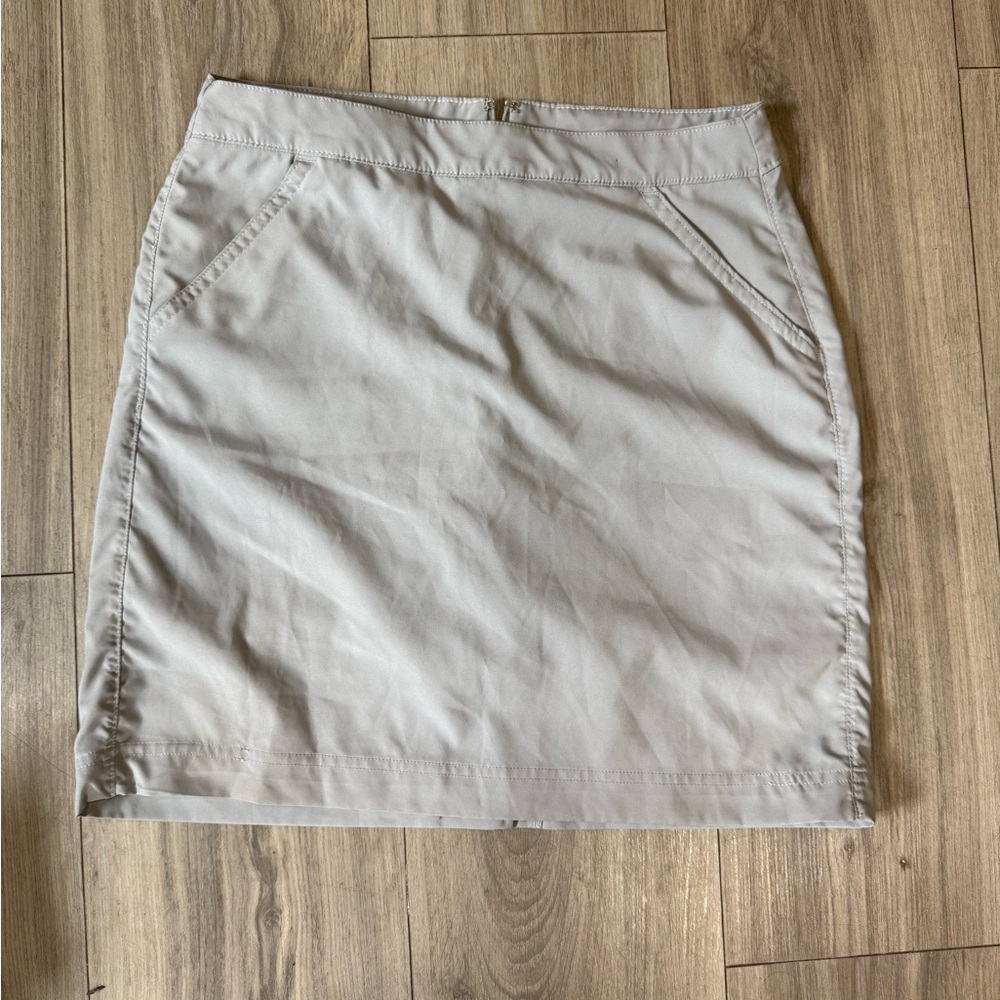 PGA Tour Tan Cream Mini Pencil Skort